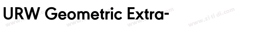 URW Geometric Extra字体转换